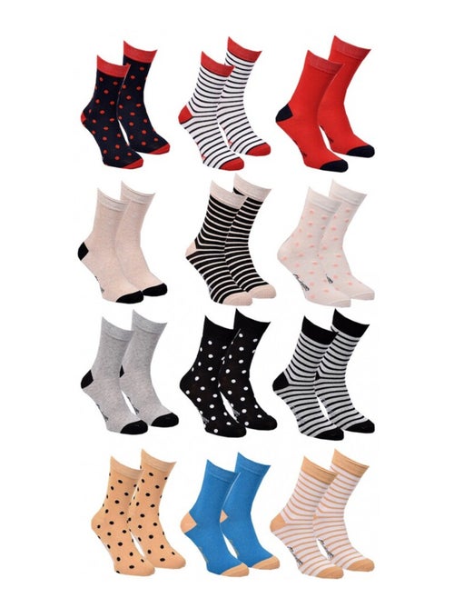 Chaussettes Femme CHEVIGNON - Pack de 12 - Kiabi Chaussettes Femme CHEVIGNON - Pack de 12 - Kiabi