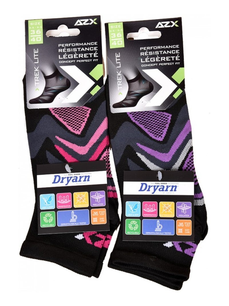 Chaussettes Femme Coton Majoritaire - Pack de 2 Noir - Kiabi
