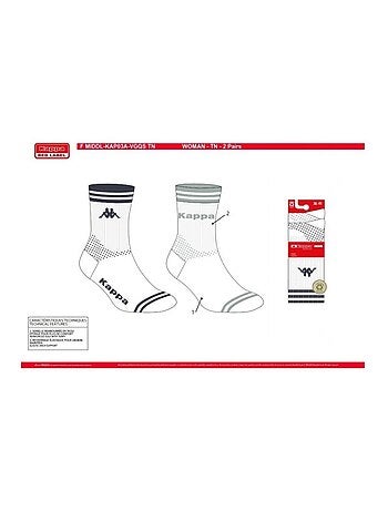 Chaussettes Femme CREW KAPPA - Pack de 4