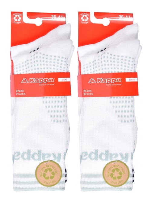 Chaussettes Femme CREW KAPPA - Pack de 4 - Kiabi