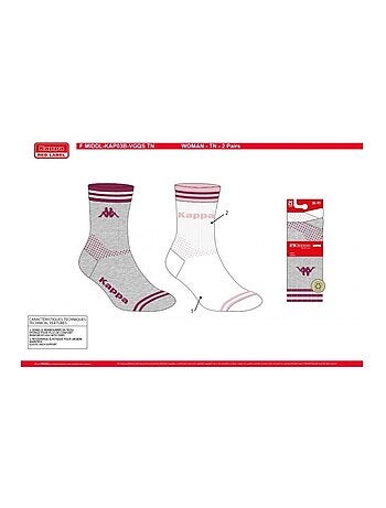 Chaussettes Femme CREW KAPPA - Pack de 4