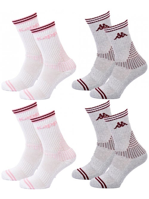 Chaussettes Femme CREW KAPPA - Pack de 4 - Kiabi