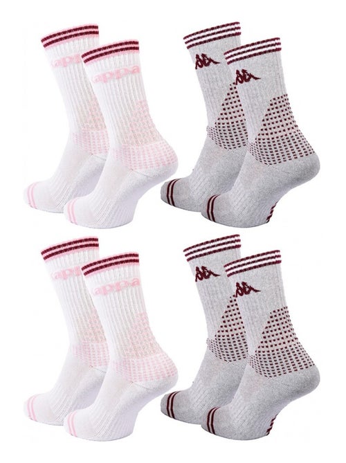 Chaussettes Femme CREW KAPPA - Pack de 4 - Kiabi