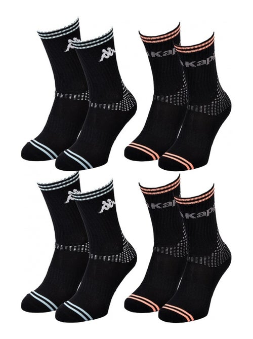 Chaussettes Femme CREW KAPPA - Pack de 4 - Kiabi