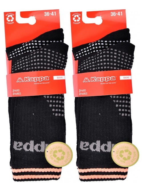 Chaussettes Femme CREW KAPPA - Pack de 4 - Kiabi