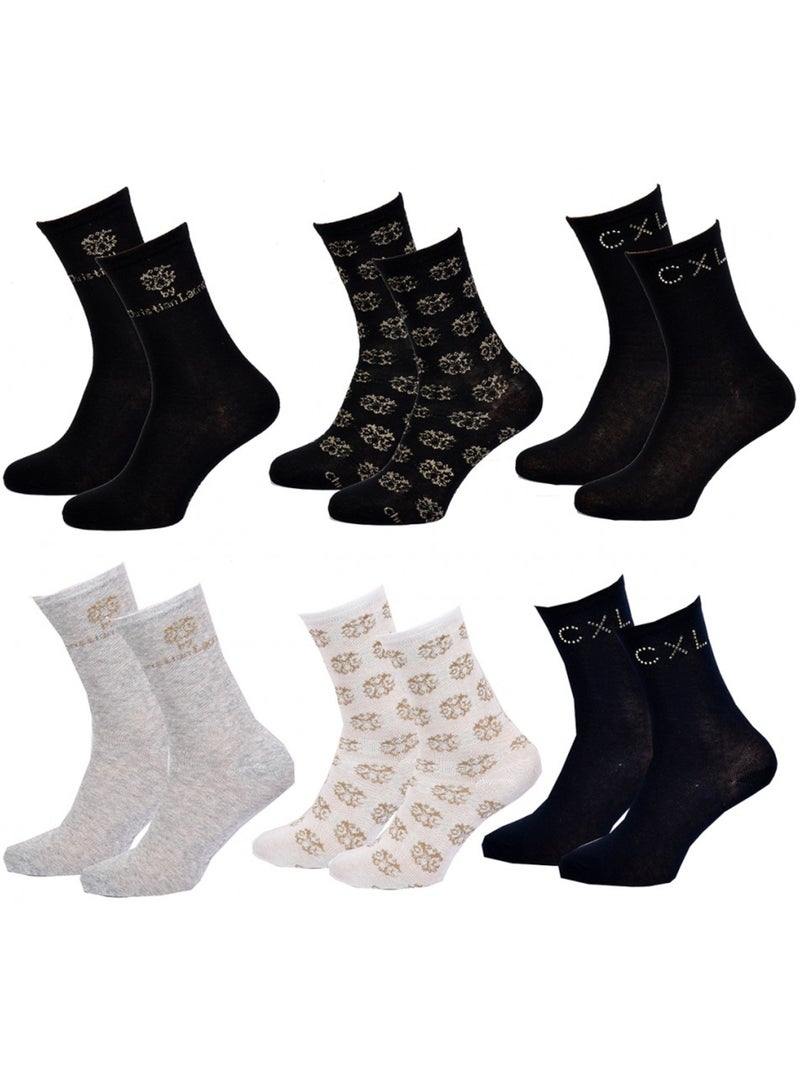 Chaussettes femme CXL By LACROIX Qualité et Confort - Pack de 12 Doré/or - Kiabi