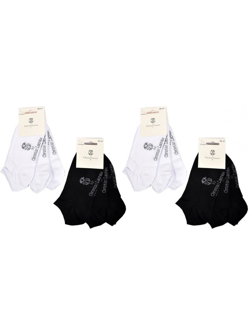 Chaussettes femme CXL By LACROIX Qualité et Confort - Pack de 12 Multicolore - Kiabi