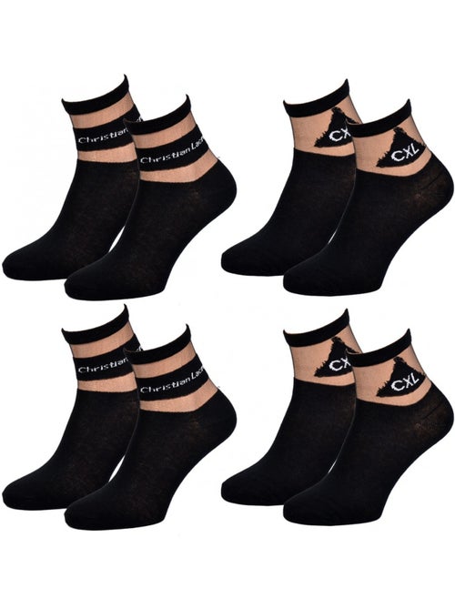 Chaussettes femme CXL By LACROIX Qualité et Confort - Pack de 4 - Kiabi