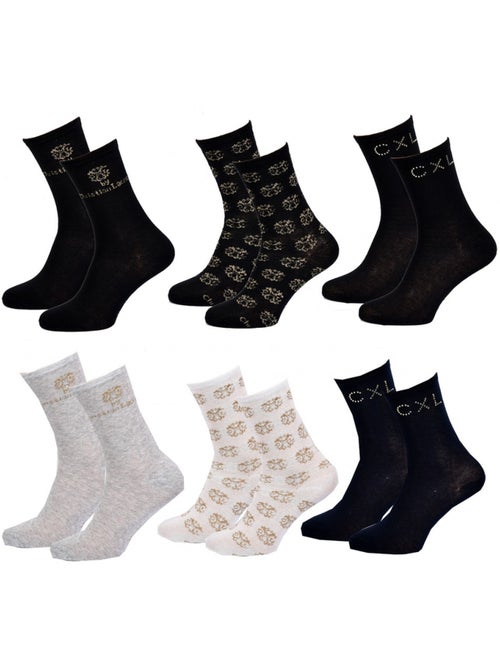 Chaussettes femme CXL By LACROIX Qualité et Confort - Pack de 6 - Kiabi