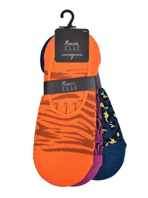 Chaussettes femme ELLE Basic - Pack de 3 - Kiabi