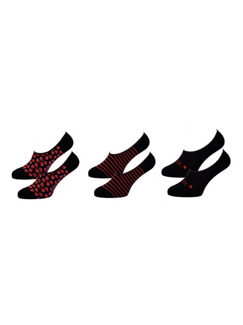 Chaussettes femme ELLE Basic - Pack de 3 - Kiabi
