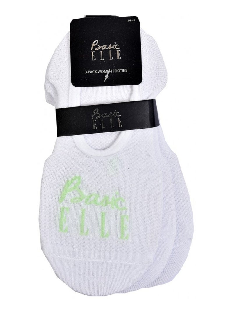 Chaussettes femme ELLE Basic - Pack de 9 Noir Multicolore Blanc - Kiabi
