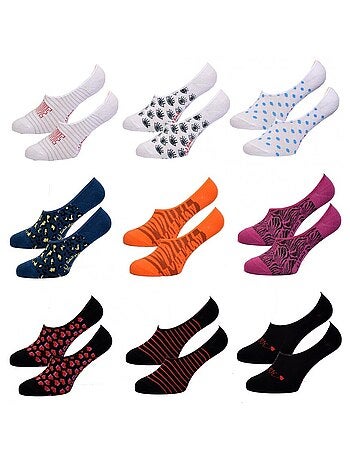 Chaussettes femme ELLE Basic - Pack de 9