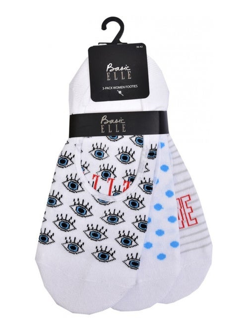 Chaussettes femme ELLE Basic - Pack de 9 - Kiabi