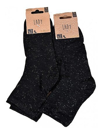 Chaussettes Femme Fantaisie Confort Coton Majoritaire - Pack de 4