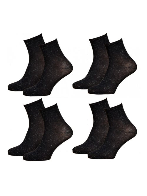 Chaussettes Femme Fantaisie Confort Coton Majoritaire - Pack de 4 - Kiabi