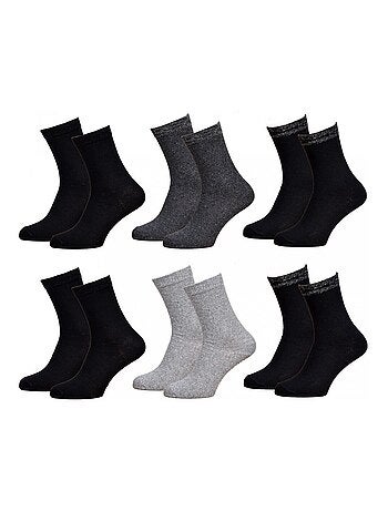 Chaussettes Femme Fantaisie Confort Coton Majoritaire - Pack de 6