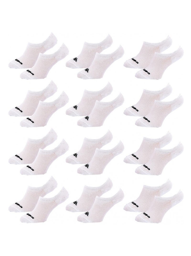 Chaussettes Femme FOOTIES KAPPA - Pack de 12 Blanc - Kiabi