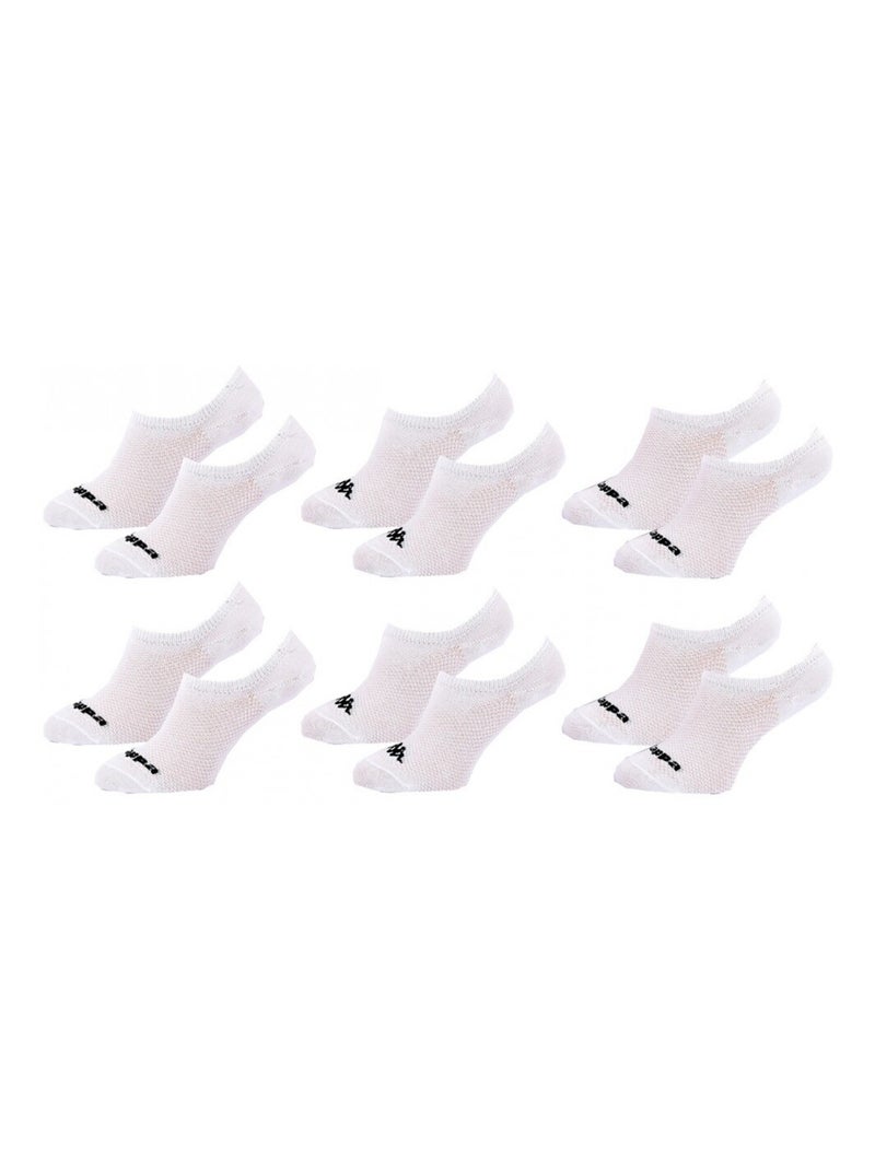 Chaussettes Femme FOOTIES KAPPA - Pack de 6 Blanc - Kiabi
