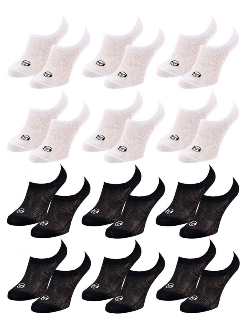 Chaussettes Femme FOOTIES SERGIO TACCHINI - Pack de 12 Multicolore - Kiabi