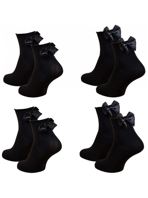 Chaussettes femme INFINITIF - Pack de 4 - Kiabi