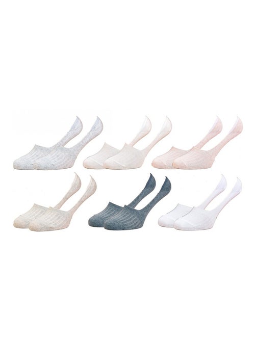 Chaussettes femme INFINITIF - Pack de 6 - Kiabi