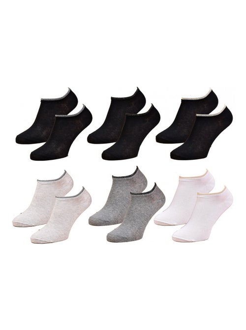 Chaussettes femme INFINITIF - Pack de 6 - Kiabi