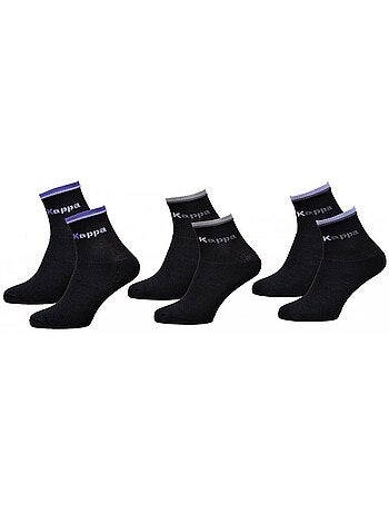 Chaussettes Femme KAPPA Modèle Tennis -Assortiment modèles photos selon arrivages- - Pack de 3