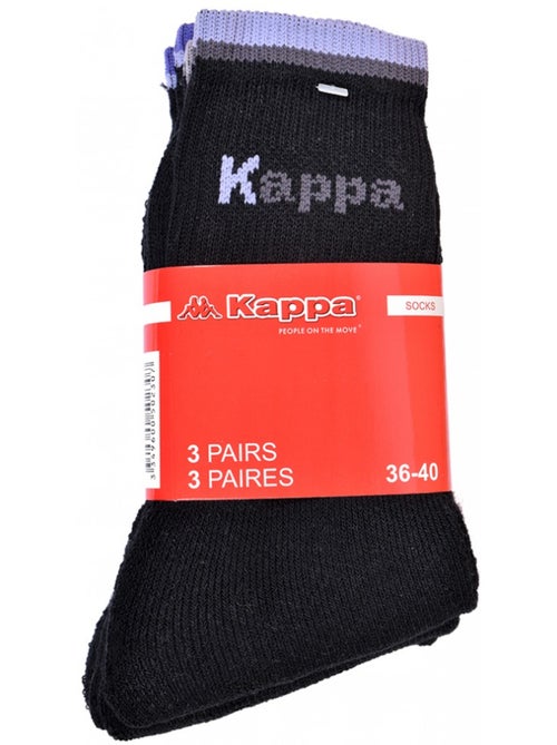 Chaussettes Femme KAPPA Modèle Tennis -Assortiment modèles photos selon arrivages- - Pack de 6 - Kiabi