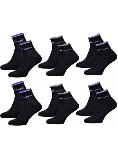 Chaussettes Femme KAPPA Modèle Tennis -Assortiment modèles photos selon arrivages- - Pack de 6 - Kiabi