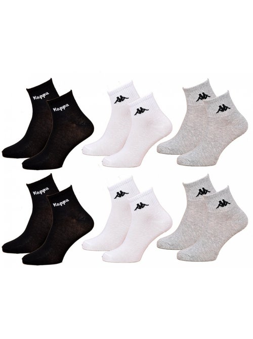 Chaussettes Femme KAPPA QUARTER - Pack de 6 - Kiabi