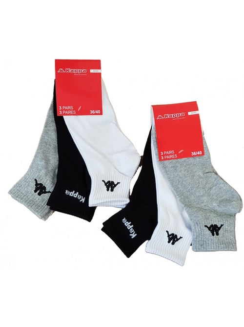 Chaussettes Femme KAPPA QUARTER - Pack de 6 - Kiabi