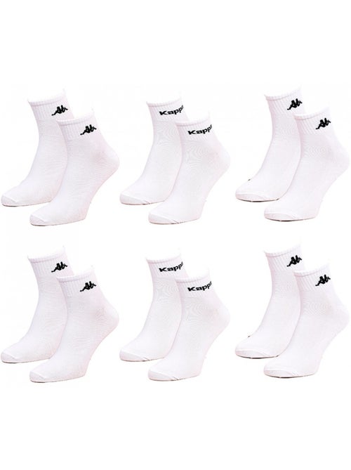 Chaussettes Femme KAPPA QUARTER - Pack de 6 - Kiabi