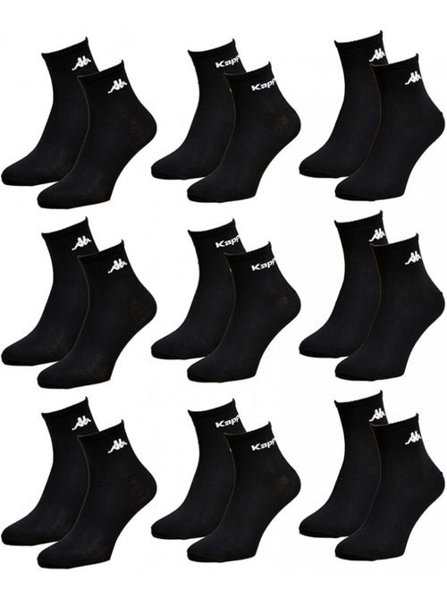 Chaussettes Femme KAPPA QUARTER - Pack de 9 - Kiabi
