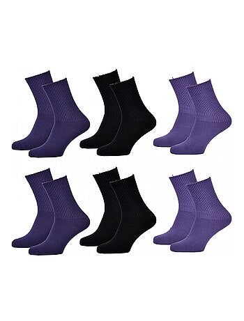 Chaussettes femme KINDY Chaleur et Douceur - Pack de 6
