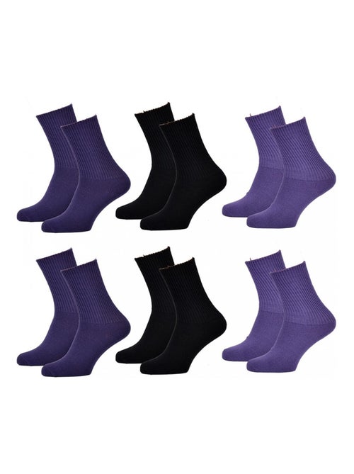 Chaussettes femme KINDY Chaleur et Douceur - Pack de 6 - Kiabi