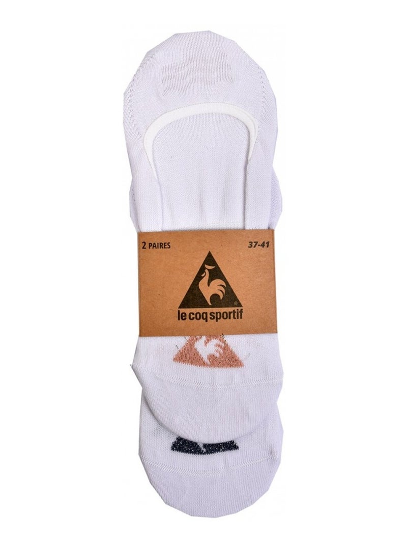 Chaussettes Femme Le Coq Sportif  - Pack de 2 Blanc - Kiabi