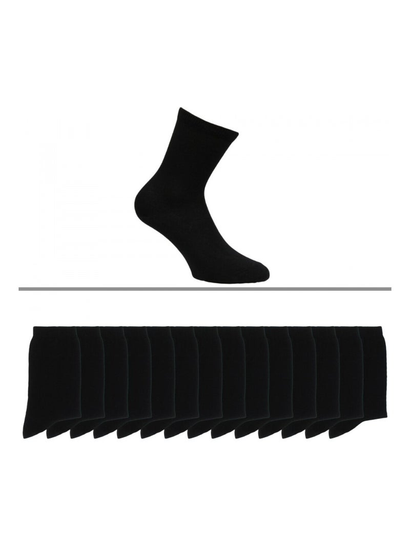 Chaussettes femme lot de 14 Noir - Kiabi