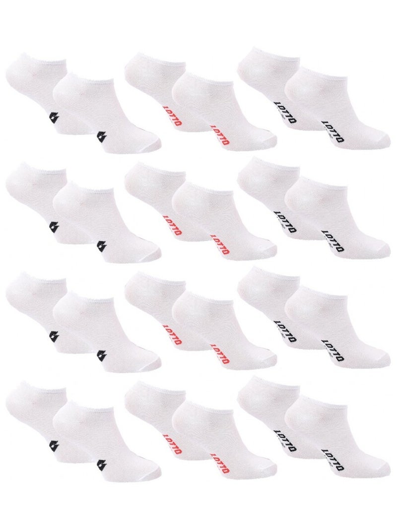 Chaussettes Femme LOTTO - Pack de 12 Blanc - Kiabi