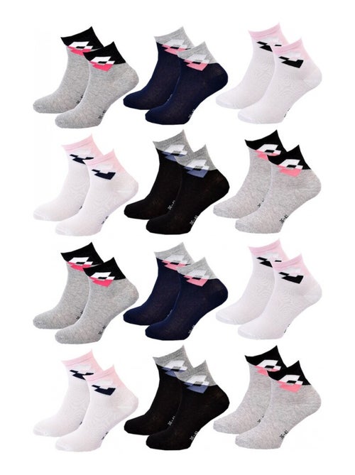 Chaussettes Femme LOTTO - Pack de 12 - Kiabi