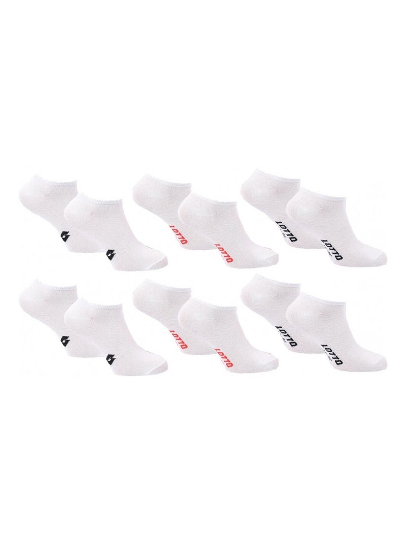 Chaussettes Femme LOTTO - Pack de 6 Blanc - Kiabi