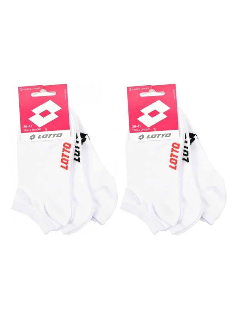 Chaussettes Femme LOTTO - Pack de 6 Blanc - Kiabi