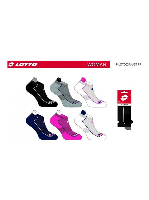 Chaussettes Femme LOTTO - Pack de 6 - Kiabi