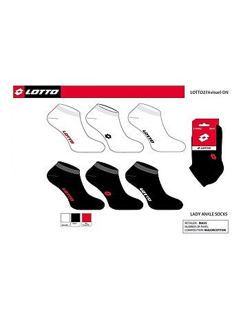 Chaussettes Femme LOTTO - Pack de 6