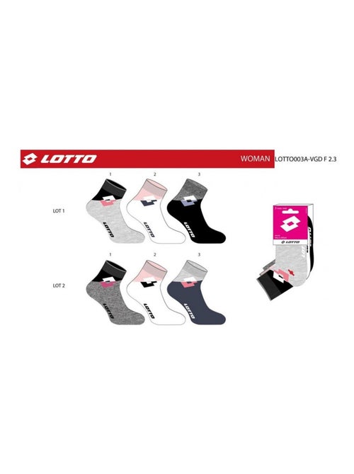 Chaussettes Femme LOTTO - Pack de 6 - Kiabi