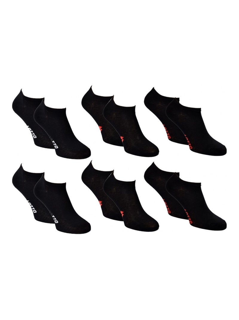 Chaussettes Femme LOTTO - Pack de 6 Noir - Kiabi