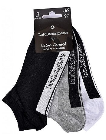 Chaussettes femme LULU CASTAGNETTE - Pack de 3