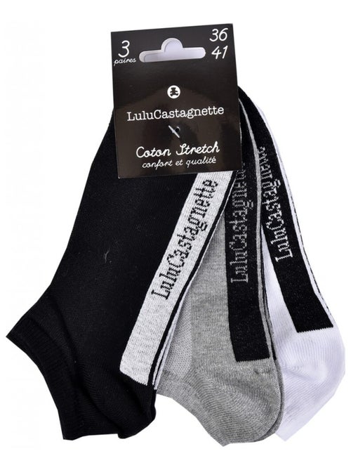 Chaussettes femme LULU CASTAGNETTE - Pack de 3 - Kiabi