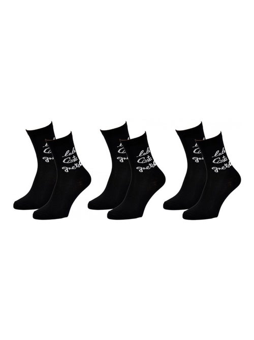 Chaussettes femme LULU CASTAGNETTE - Pack de 3 - Kiabi