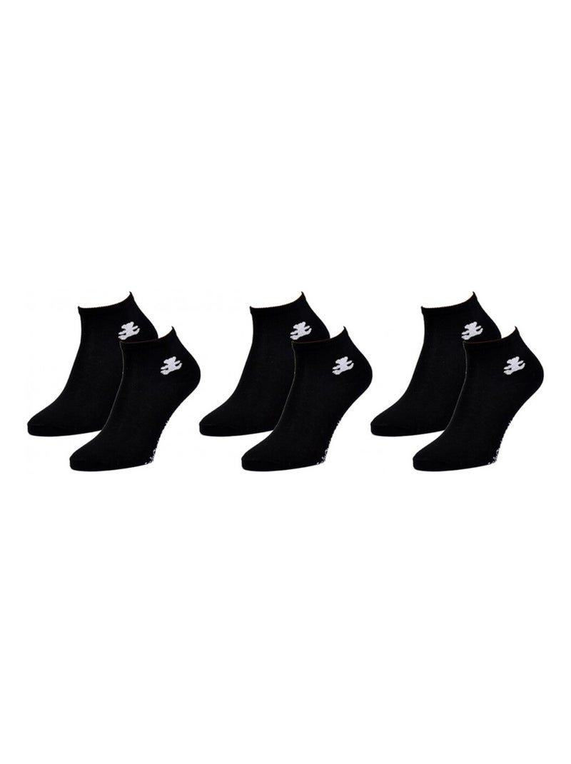 Chaussettes femme LULU CASTAGNETTE - Pack de 3 Noir mat - Kiabi